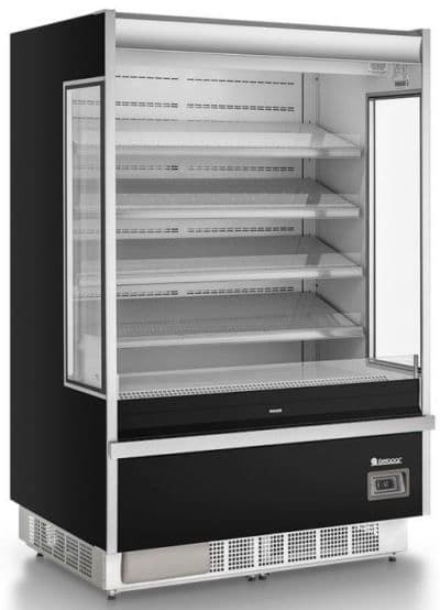 Refrigerador vertical abierto color negro - 1022 litros